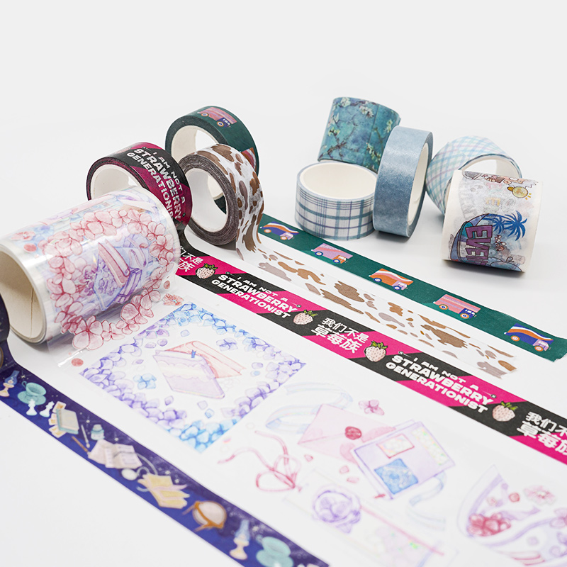 Tape Manufacturer Personal Design Self Adhesive Color Decoration Masking Paper Washi Tape Custom Printed