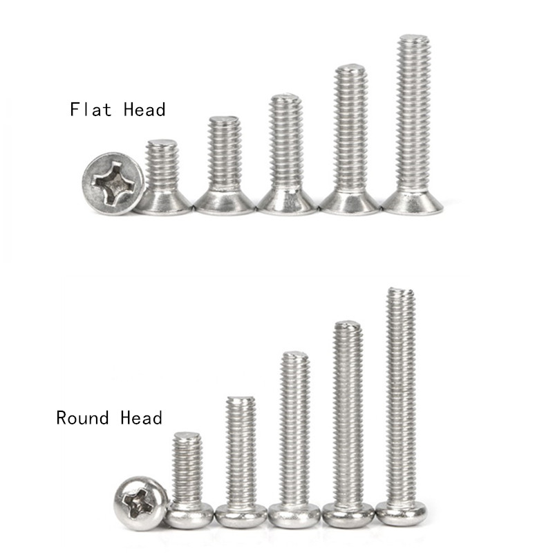 Винты Phillips из нержавеющей стали M1/M1.2/M1.4/M1.6/M2/M2.5 * 3/4/5/6/8/10 мм