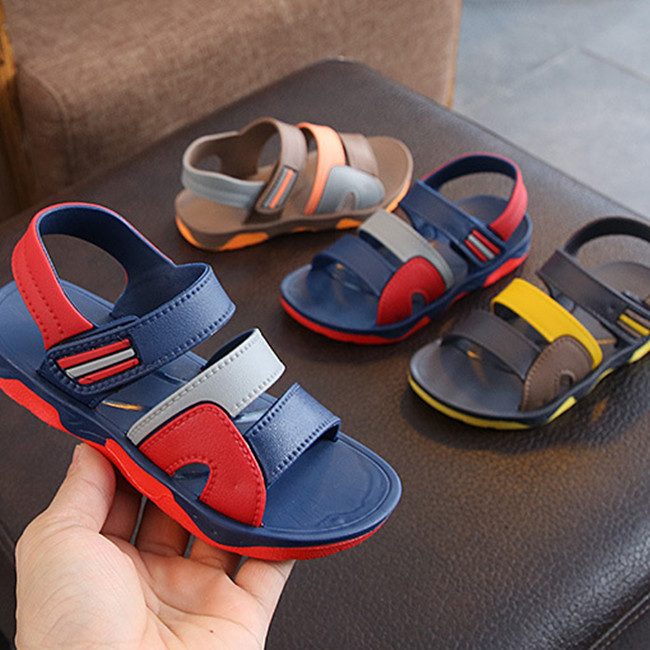 New Design Summer Flat Boy Sandals Wholesale China kids sandals Beach children sandals