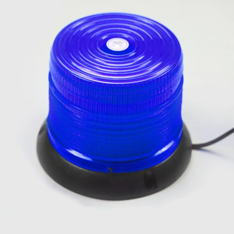 60 Вт Водонепроницаемый магнитов винты для крепления синий корпус светодиодный мигающий вращающийся предупредительный световой сигнал маяка