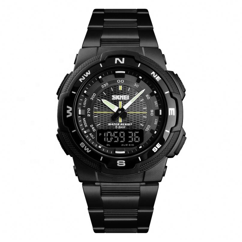 Relogio skmei 1370 saat montre часы, наручные часы с механизмом, al por mayor водонепроницаемые аналоговые цифровые часы для мужчин