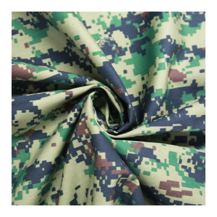 High quality twill camo material camouflage tent military t/c fabric