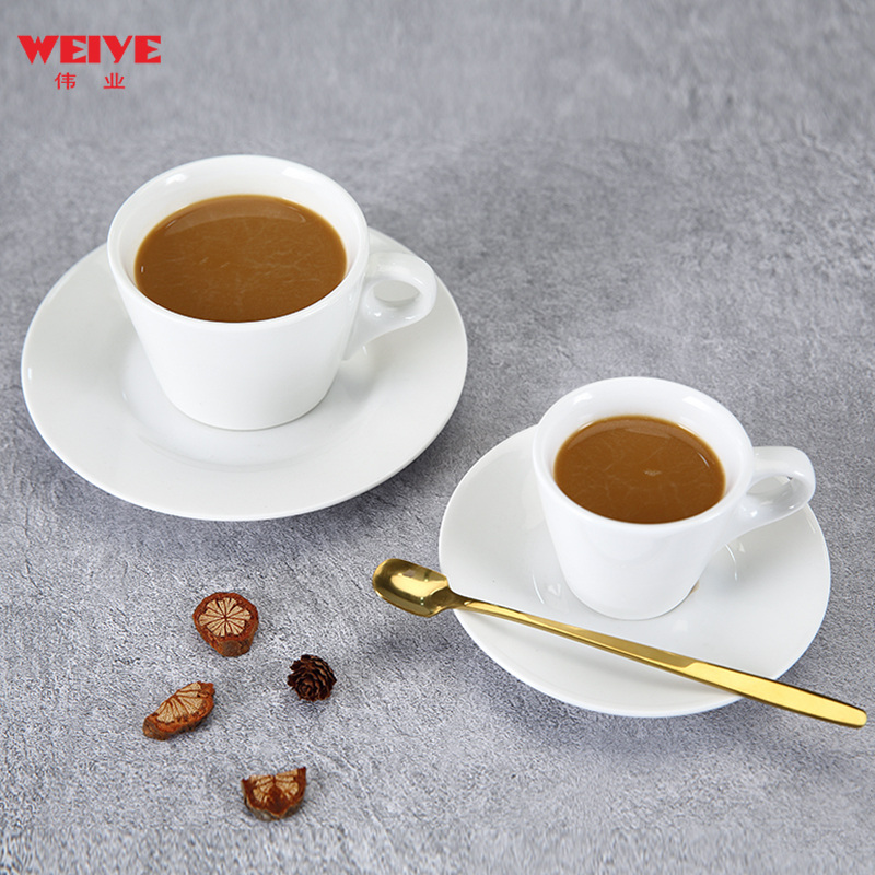 WEIYE hotel кофейная чашка с блюдцем индивидуальный логотип керамическая чашка для кофе
