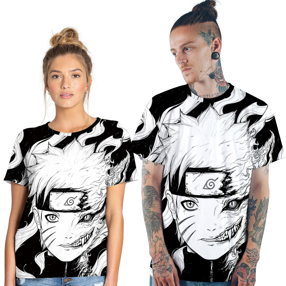 custom clothing manufacturers 3D anime t-shirt printing sublimation t shirts with hot sale factory