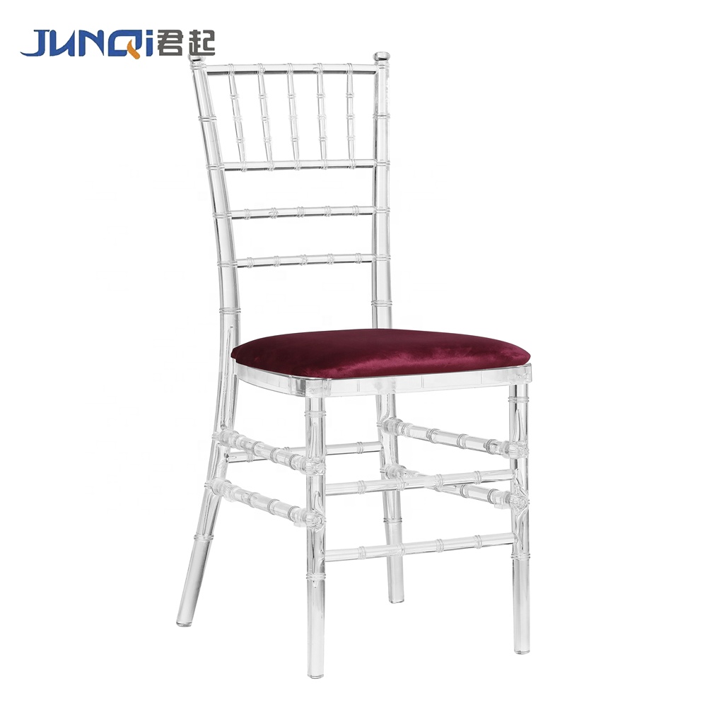 Wedding Crystal Clear Plastic Polycarbonate Tiffany Resin french louis chair Chiavari event rental acrylic ghost chairs