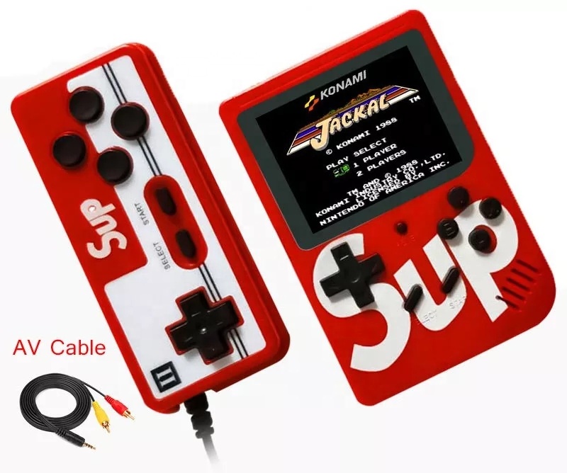Factory Cheap Hot sale 8 Bit Mini Handheld Sup Game Console With Handle Color 400 Games Portable Game Player For Children Gift