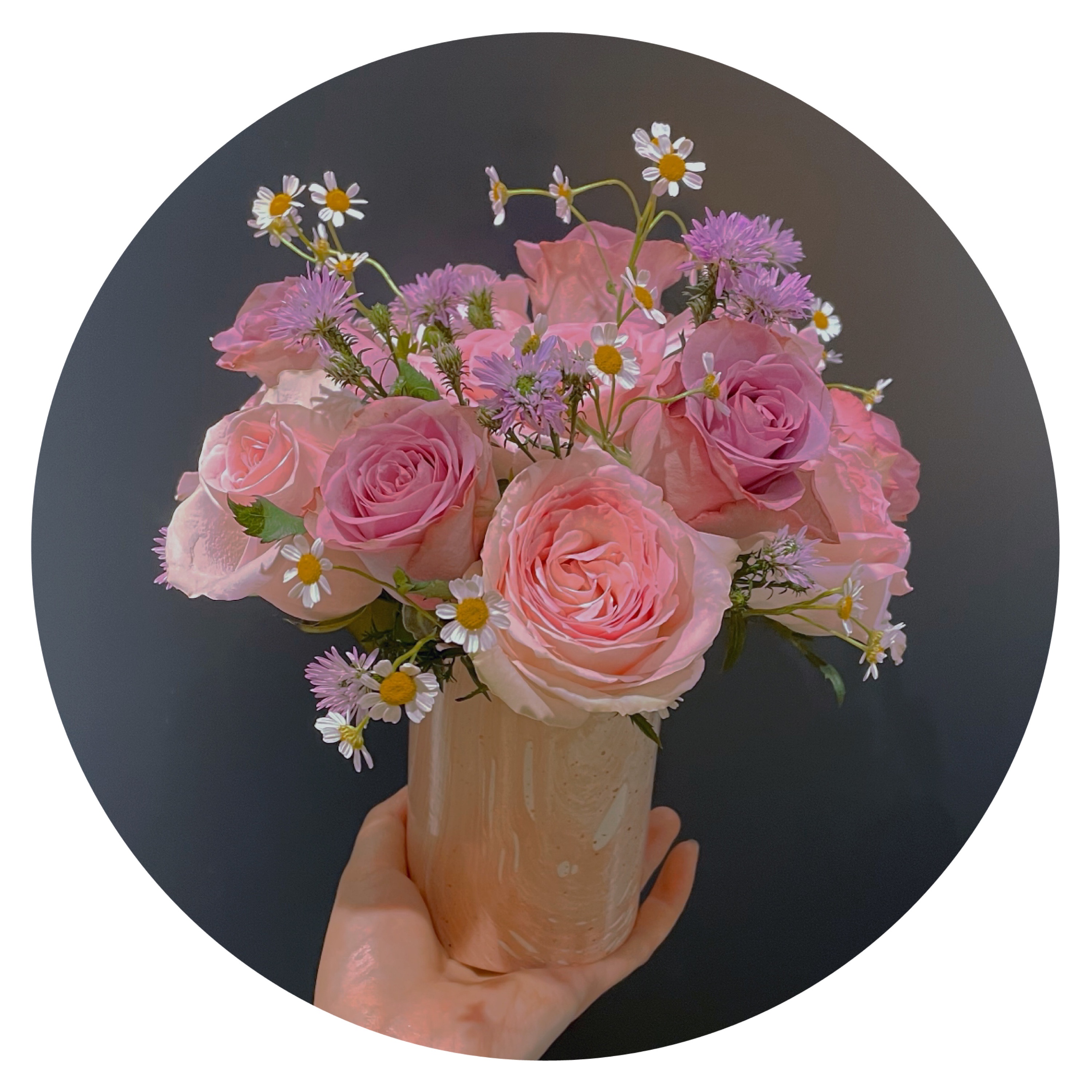 Yuhuiting Flower Art Summer Series pink flower arrangement