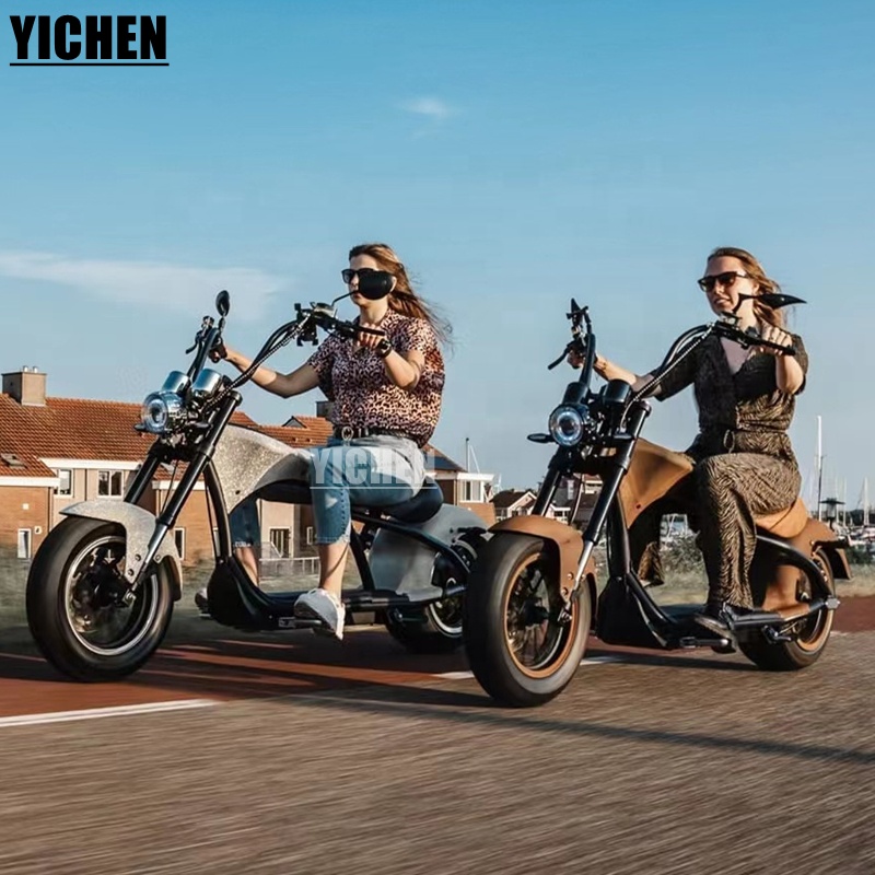YICHEN Patinete EEC COC Road Legal Citycoco Scooter EU Warehouse 2000w Vintage Removable Battery Electric Other Motorcycles