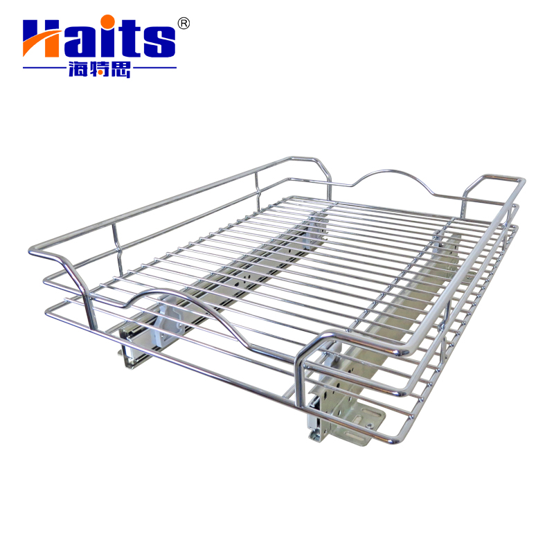 Kitchen dish rack slide out cabinet organizers corner basket