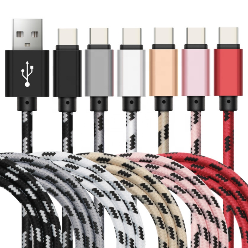 1 м Micro USB Type C зарядный кабель, шнур для быстрой зарядки и передачи данных для iPhone 11 XS Max Samsung S10 Xiaomi Redmi Note 8, телефонные кабели