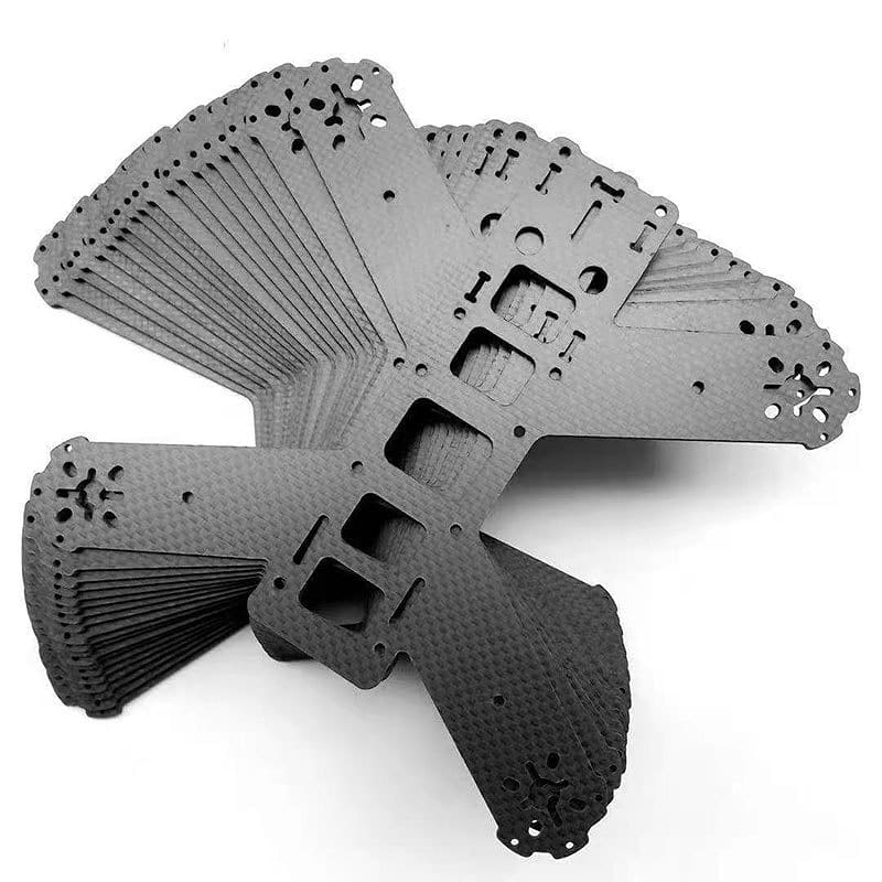 Factory price high quality 100% custom carbon fiber RC drone camera accessory FPV spare parts