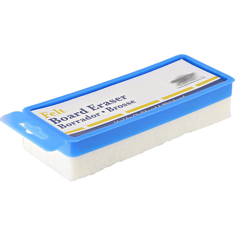 Chalkboard Eraser, Whiteboard Eraser with Hanger Rectangular Dry Erase Blackboard White Felt Eraser for School, Office and Home