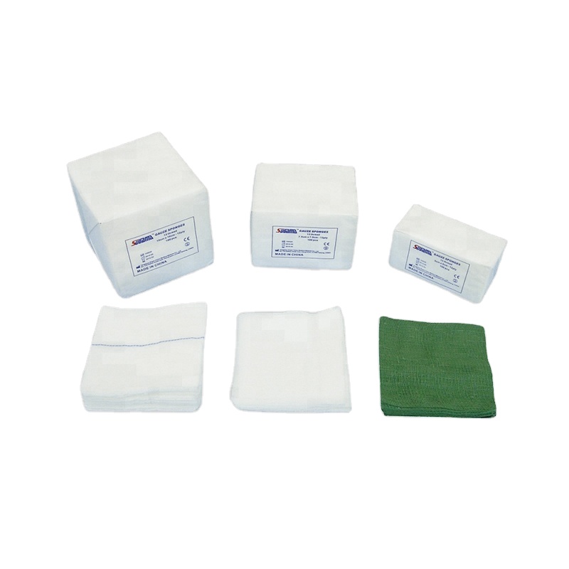 Factory direct price 100% cotton gauze pad 4x4 8 ply