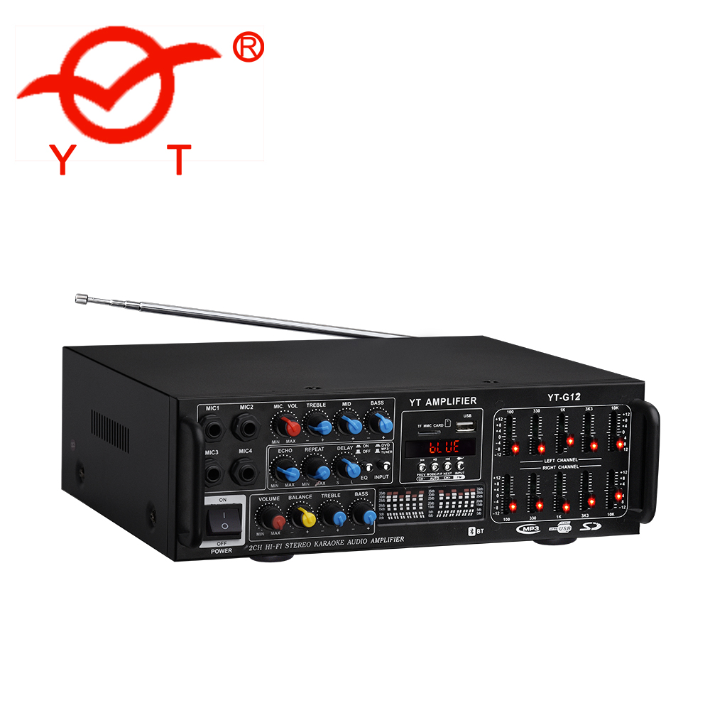 YT-G12 100 Вт профессиональный звуковой усилитель мощности KTV