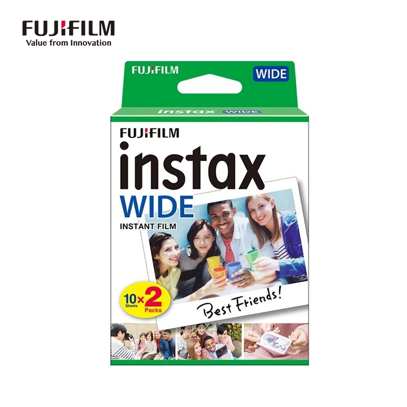 Fujifilm Instax Wide Instant White Edge для камеры Fuji 100 200 210 300 500AF Ломография фото