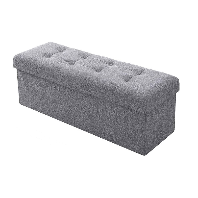 Foldable fabric Pouffe Box Stool Coffee Table Footrest for Hallway,Living Room, Bedroom Folding Storage Ottoman