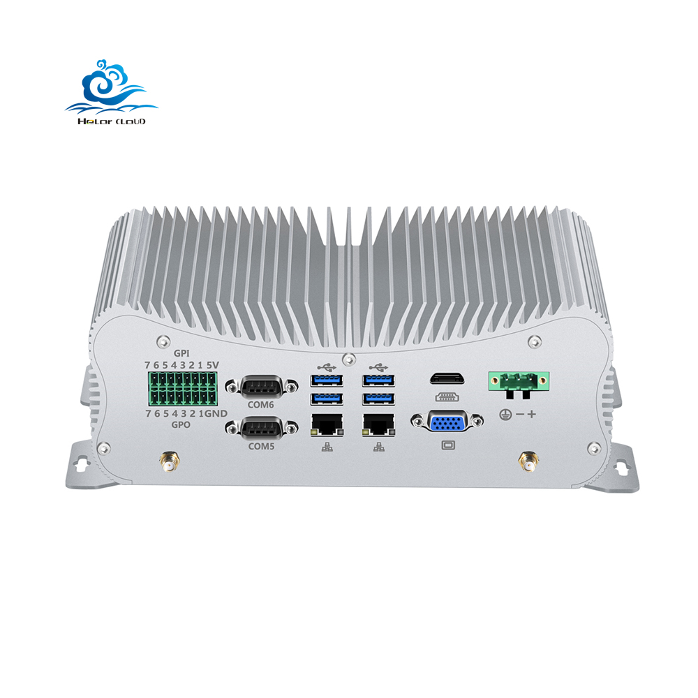 Безвентиляторный мини настольный пк Core i7 10510U DDR4 RS232 RS485 2 LAN WiFi LPT PS/2 VGA 4G LTE SIM GPIO промышленный компьютер
