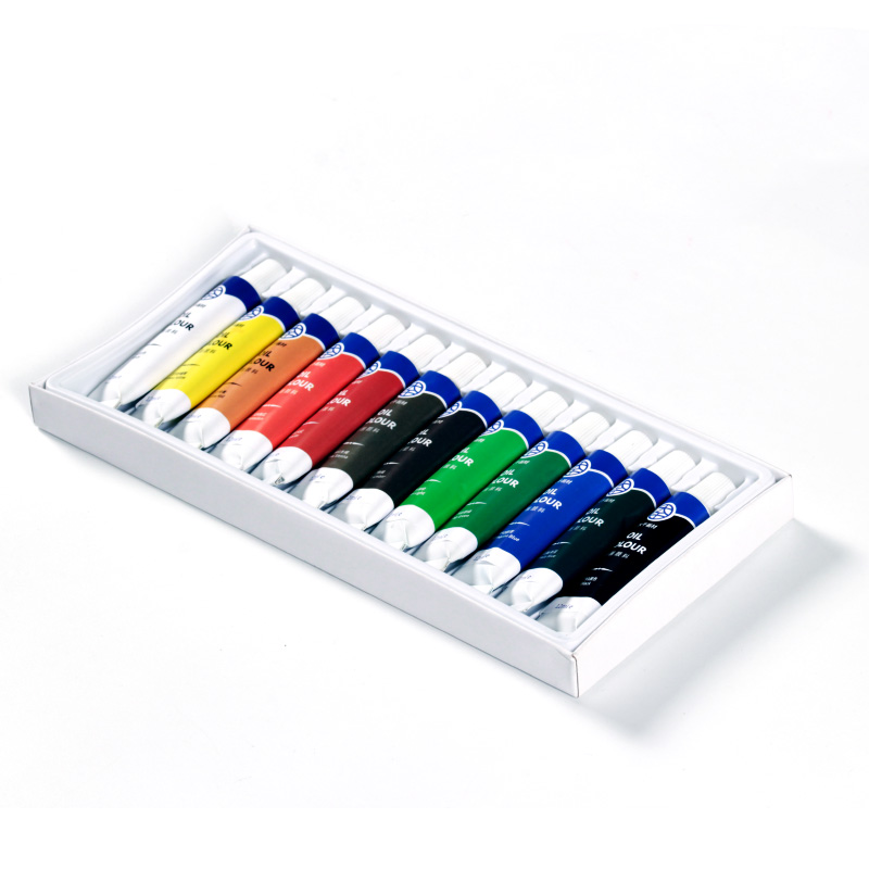 Factory newest suitable for beginners and students 12 colors X 12ml tube oil painting set