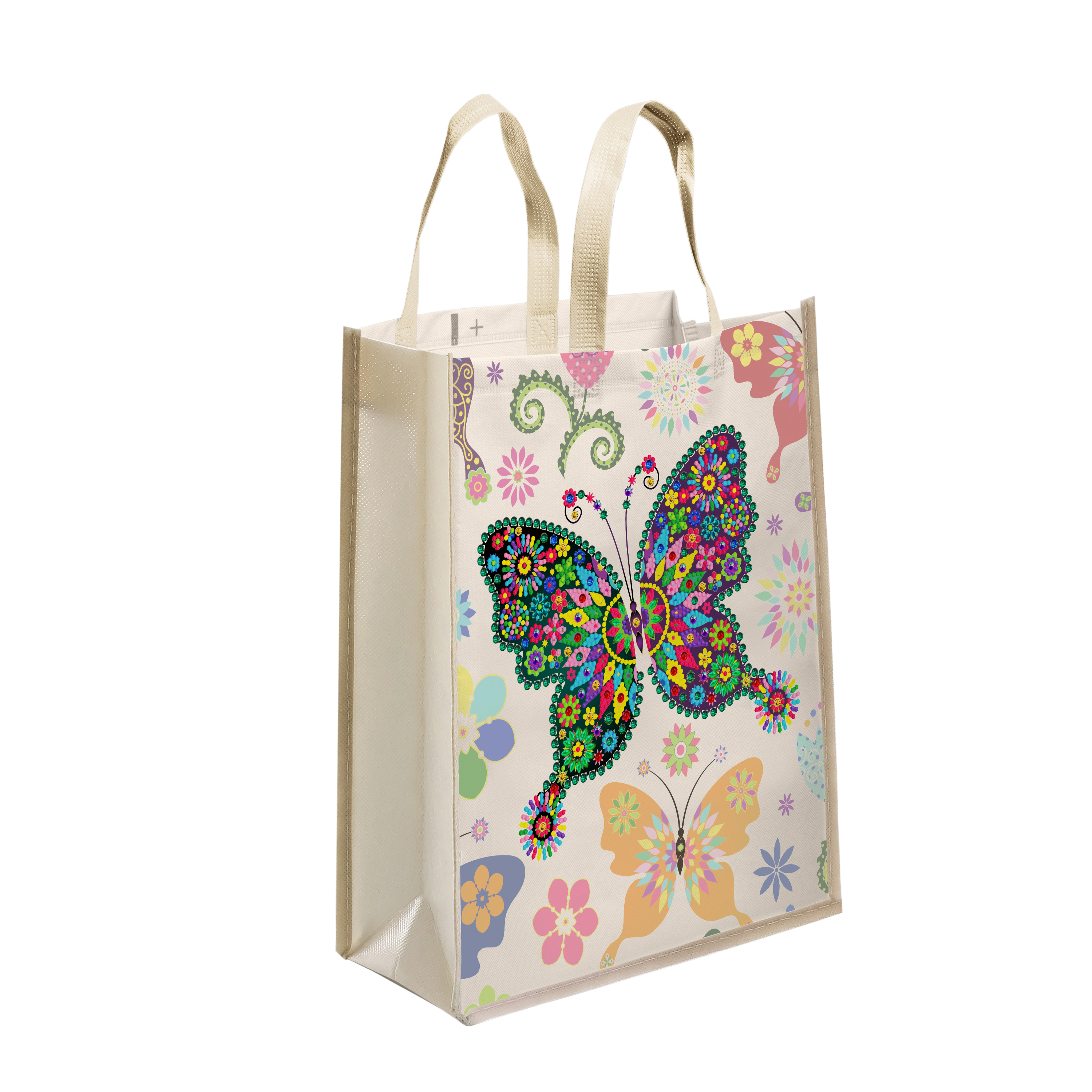 Reusable painted diamond bag DIY Diamond Painting Shopping Tote Bags Foldable Diamond Art Custom Eco-Friendly Storage Bags