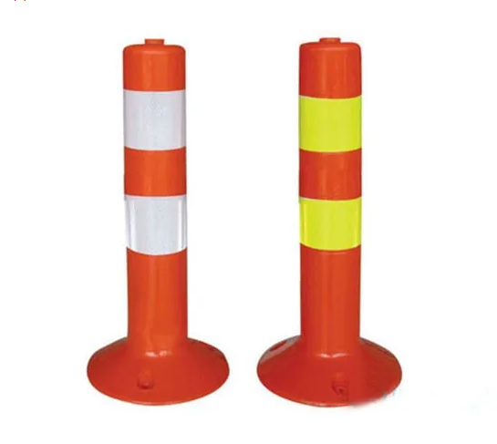 Cheap Wholesale Orange And Red 45cm Traffic Post Reflective Warning Bollard Road Sign