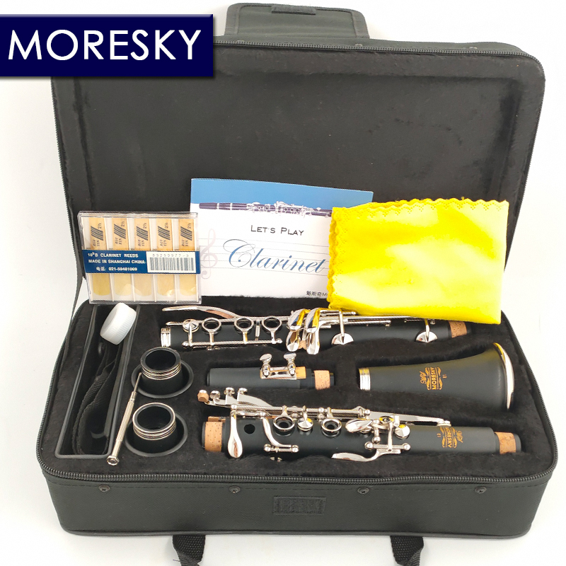 MORESKY Bb кларнет 17 клавиш Sib Klarnet /ABS кларнет из материала корпуса