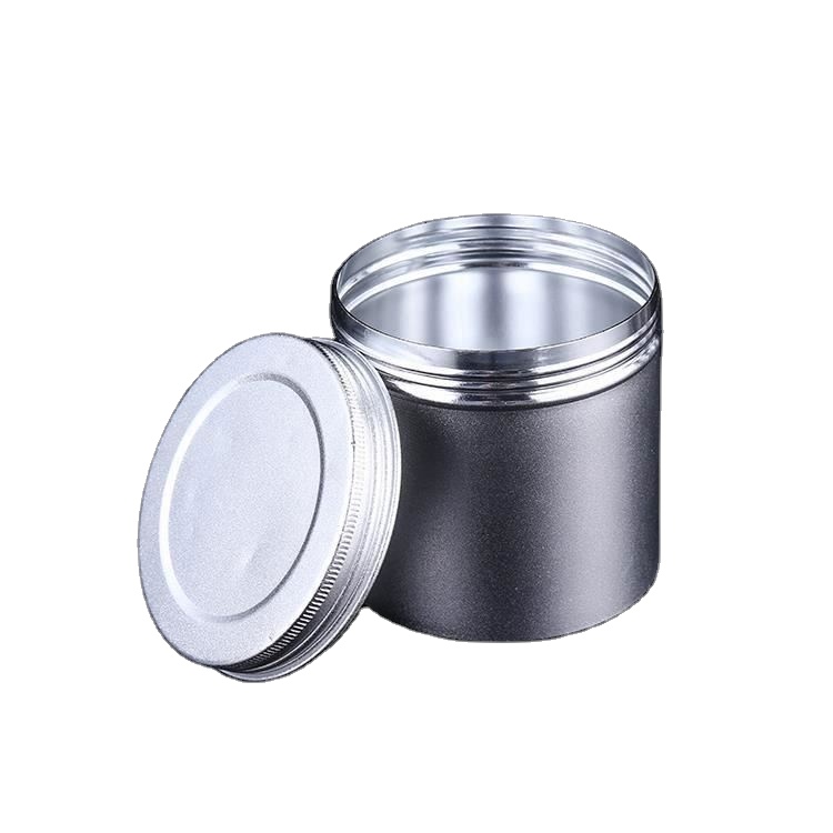 Custom 4oz 250g 350g 150ml 200 ml 200 ml красочная Оловянная печать круглая белая алюминиевая банка для свечей