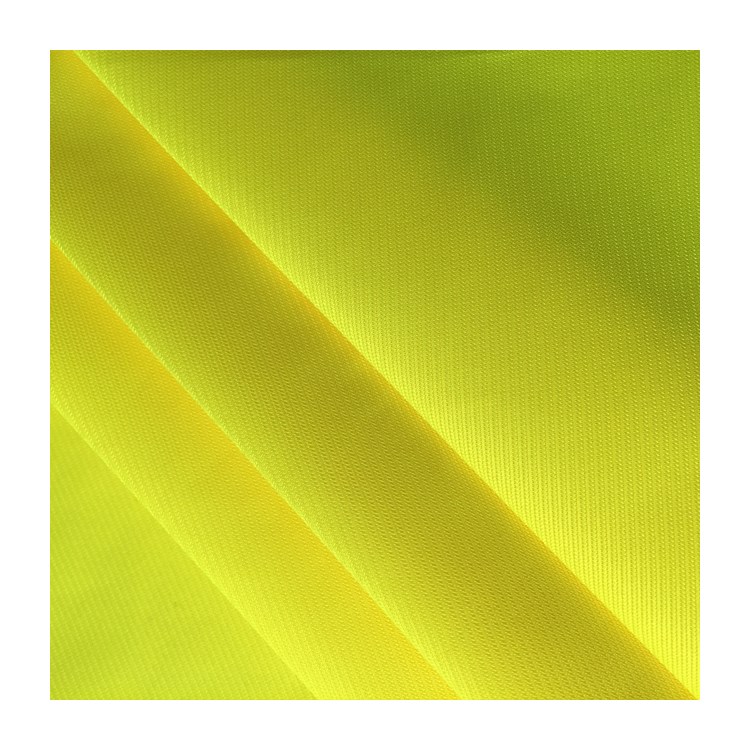 Breathable soft &comfort fluorescent yellow fabric for safety vest fabric