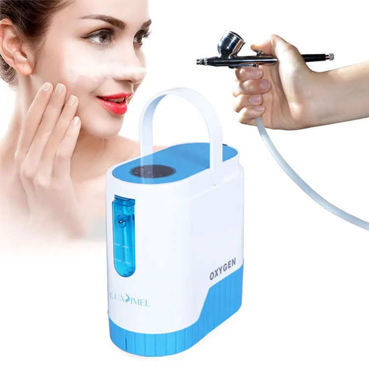 Best Salon 4 In 1 Anti-Aging Portable Injector Therapy Beauty Jet Oxygen Mask Facial Machine For Skin Care