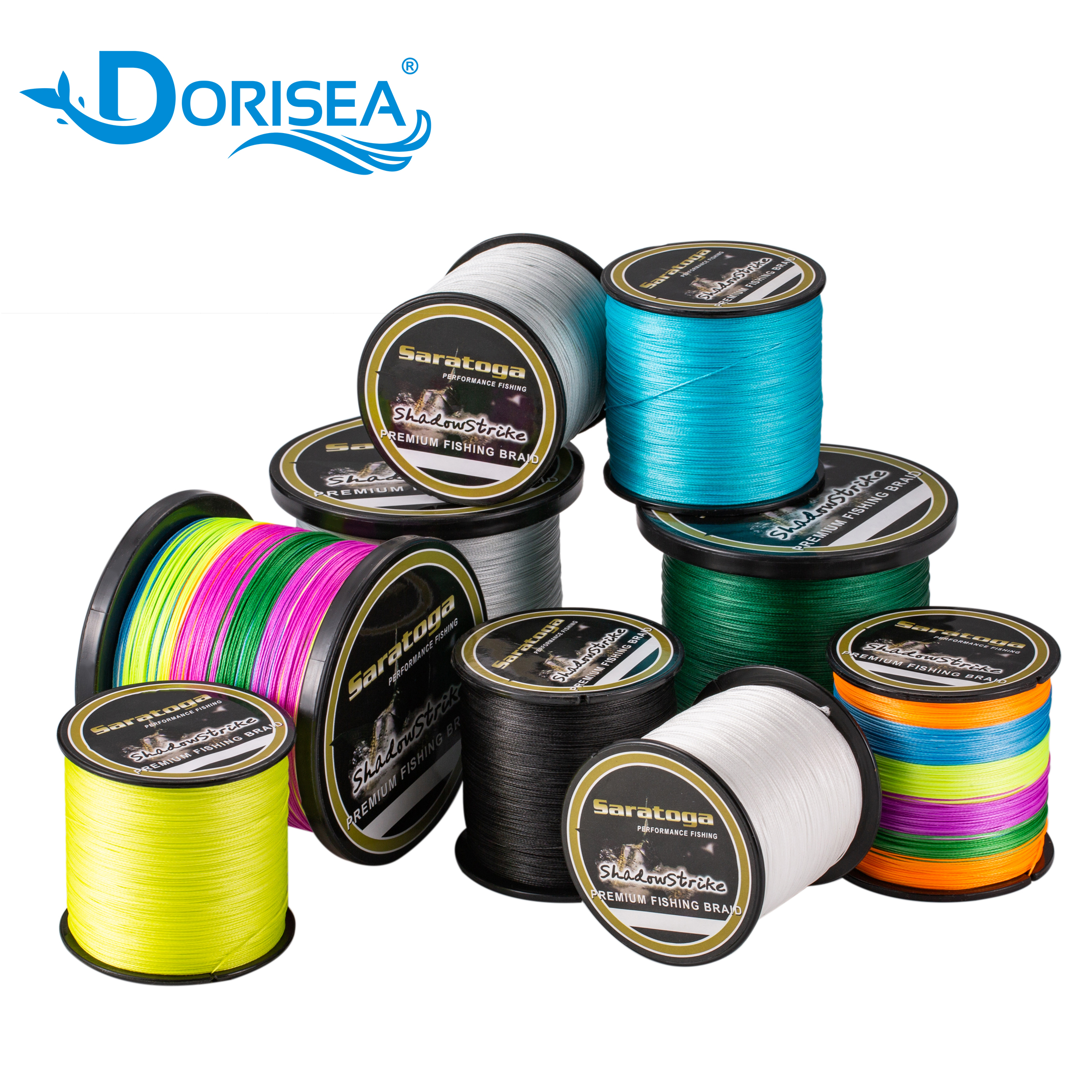 DORISEA SARATOGA 8 нитей 100 м-2000 м 6-300LB 100% ПЭ плетеная мультифиламентная леска, все доступные цвета