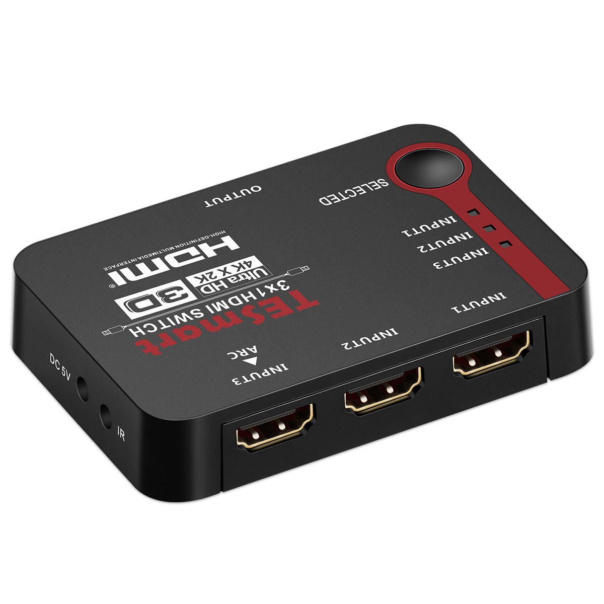 Горячая Распродажа 3 порта HDMI переключатель с ИК беспроводной дистанционной поддержкой 4 К * 2K @ 30 Гц