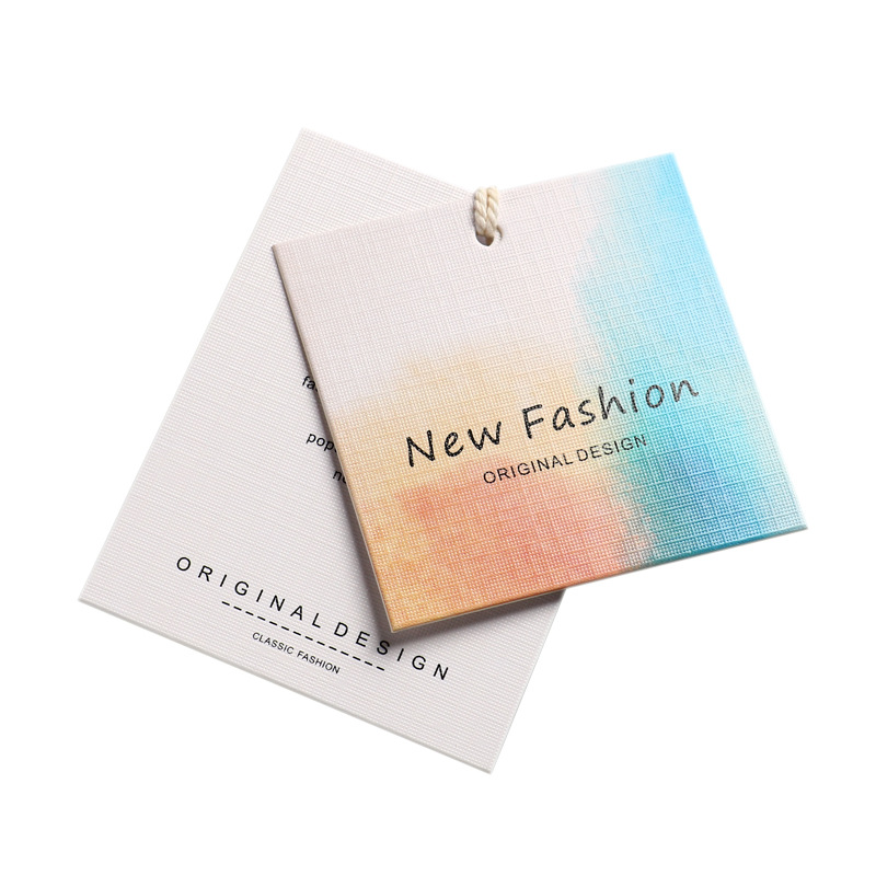 China custom clothing tags Best Design Garment Paper Card Clothing Hang Tag for clothing