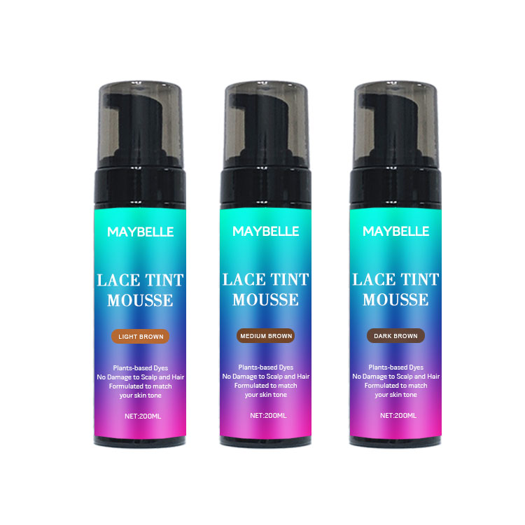 Custom Label 200ml Lace Tint Mousse Foam Melt with Skin For Closures Wigs And Closure Frontal