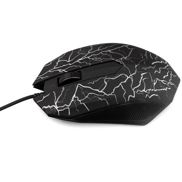 Wholesale Hottest Gaming Mouse Small Special Shaped 3 Buttons USB Wired Luminous Gamer Computer Gaming Mouse(Black)