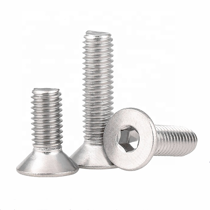 DIN 7991 SS hex socket countersunk head screws