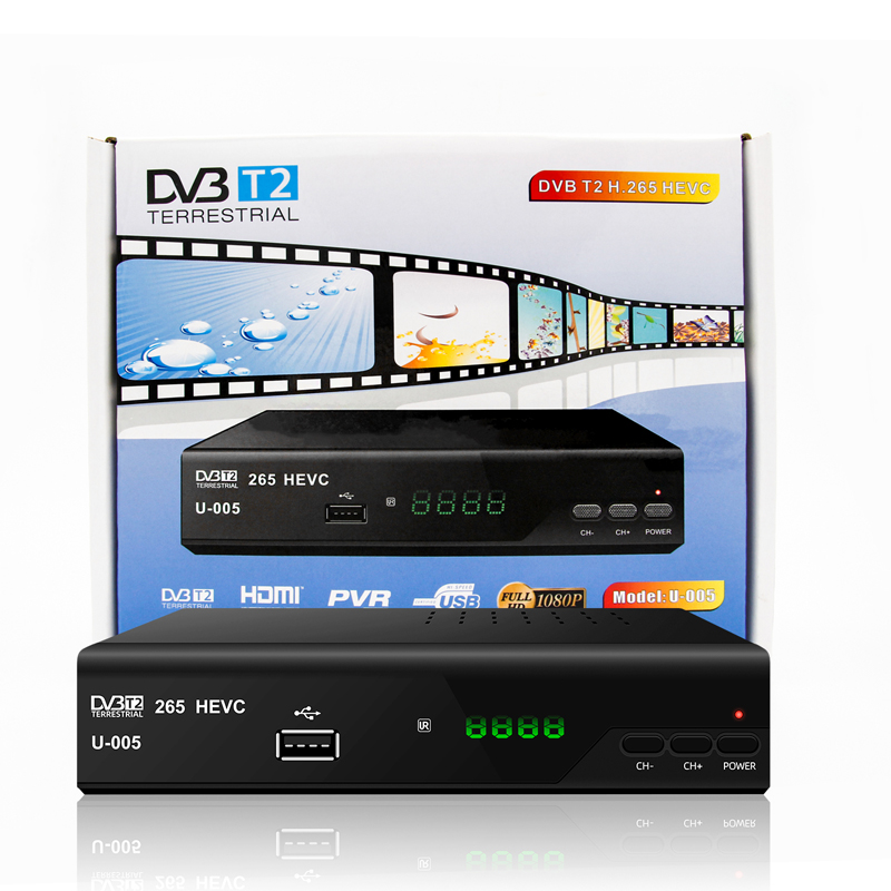 Ресивер H.265 DVB T2, поддержка IPTV, youtube,PVR, обмен времени JUNUO, гарантия качества производителя