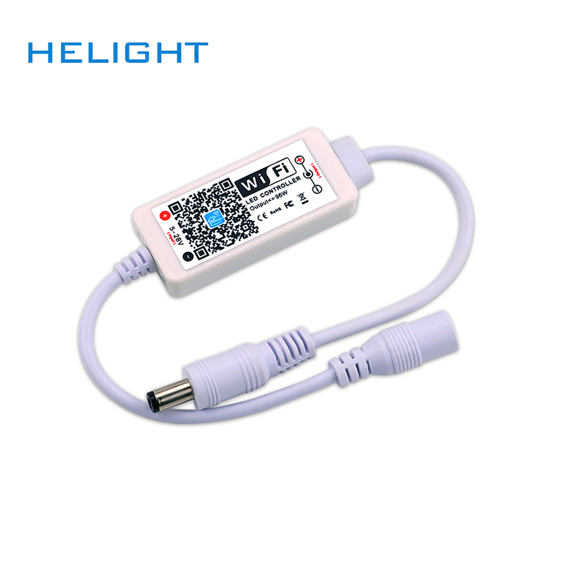 DC5V-28V Wi-Fi Одноместный Цвет Светодиодная лента LED диммер контроллер Голосовое управление от Amazon Alexa Google Home функции управления смартфоном