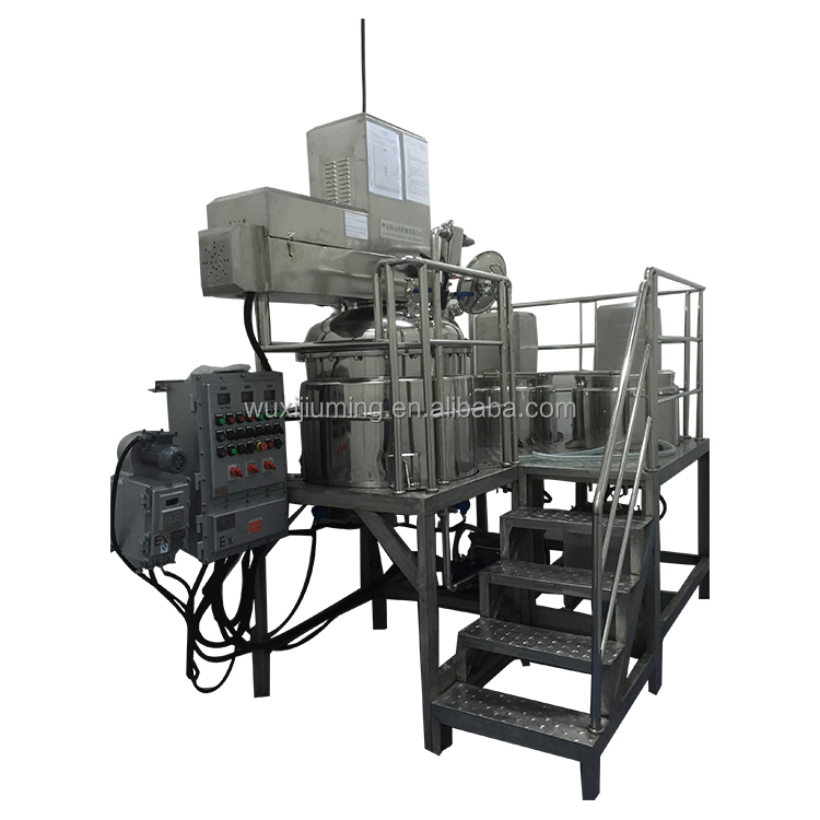 Vacuum Emulsifying Mixer for Shampoo Body Cream Cosmetic Food Processing Mixer