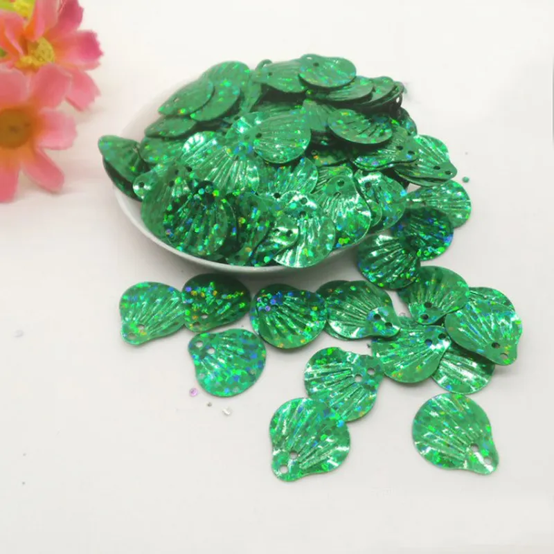 Laser Color Shell Sequin Bulk Loose Sequin In Mixed Color