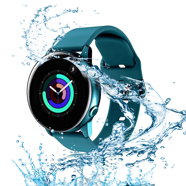 Ремешок для смарт-часов Galaxy Watch active 20 мм, силиконовый браслет для Samsung Galaxy watch Active 2/42 мм/3 41 мм/Gear S2/Sport, active 2 4