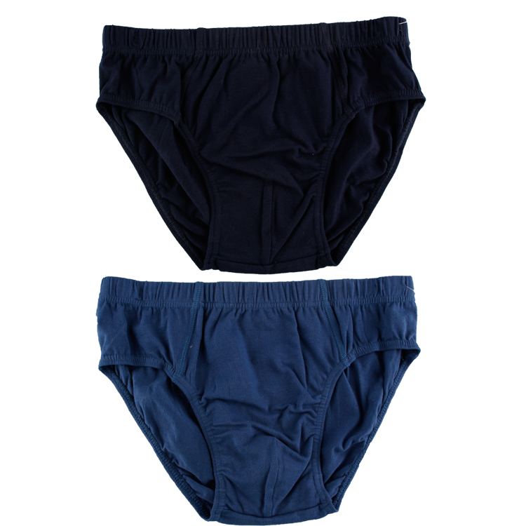 Basic Solid Cotton Spandex Boy's Panty Brief