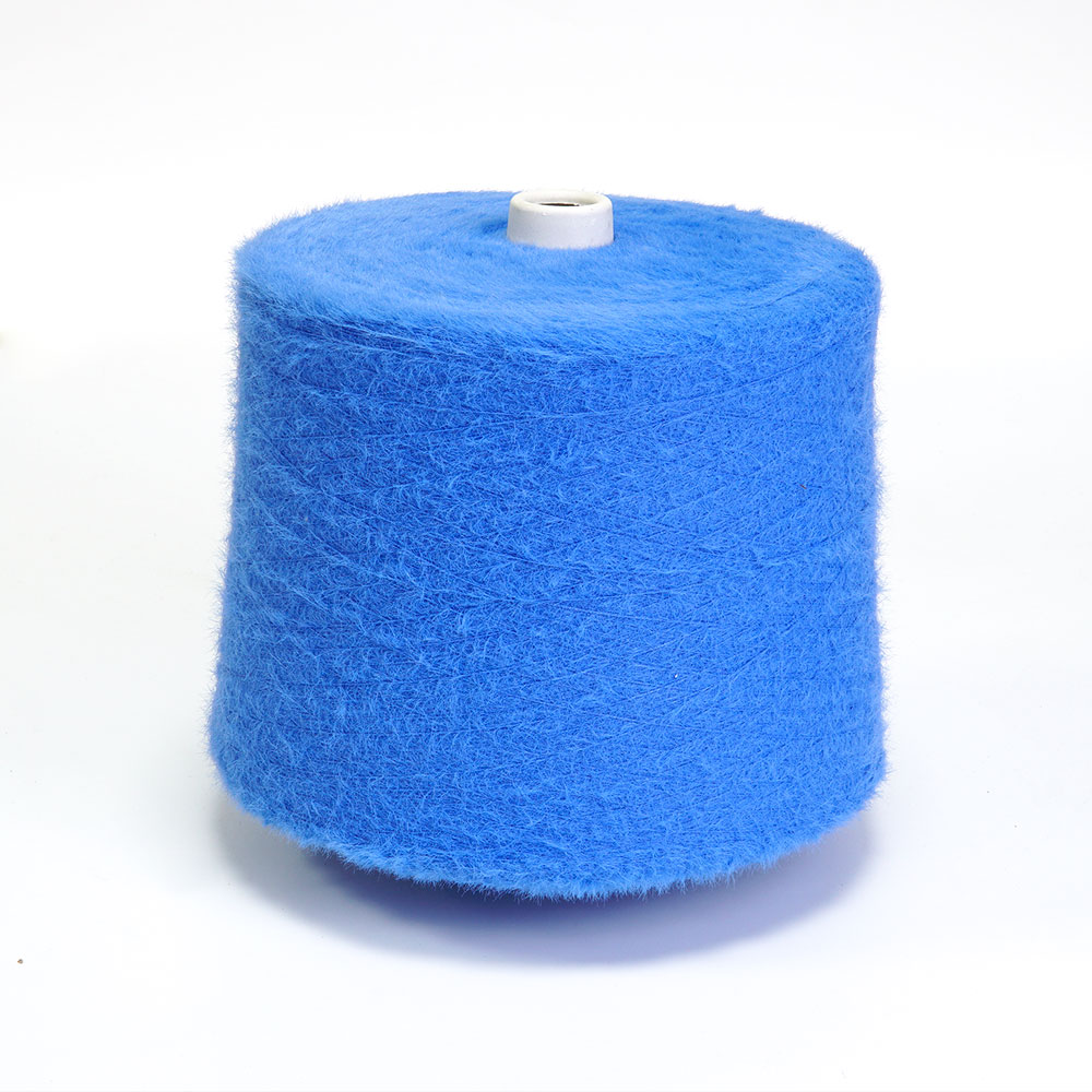 No hair loss fancy factory direct selling 100% Nylon feather yarn for knitting