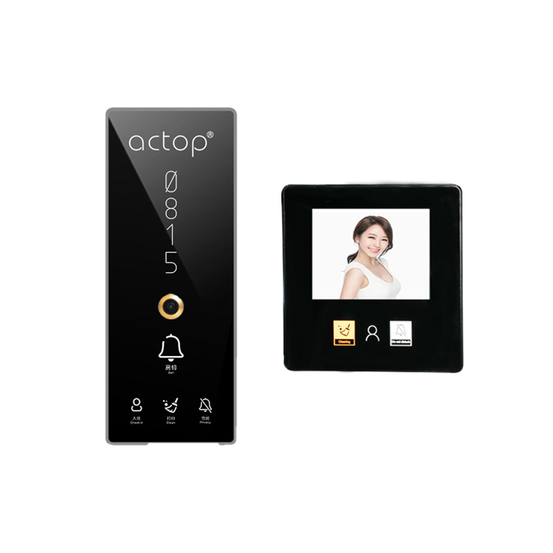 Wholesale intelligent hotel with camera glass touch visual hotel door number electronic door number