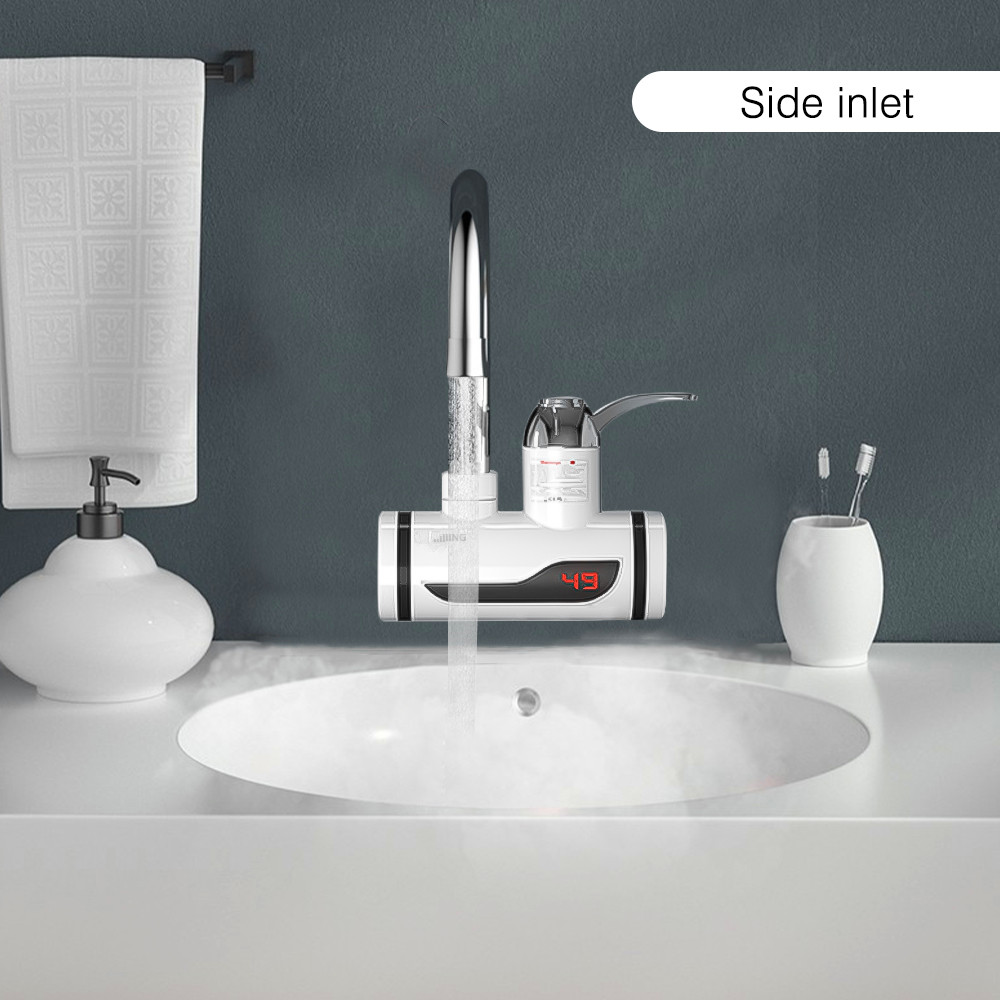 Hot-selling Down Inflow Single Hole Kitchen Faucets With 360 Degree Rotatable Electric Heating Faucet Electric Water Heaters