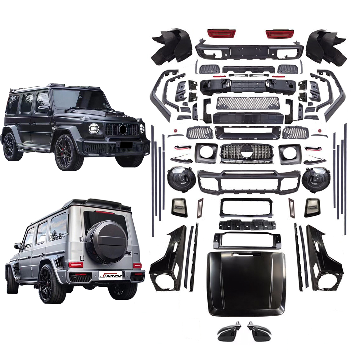 Запчасти для автотюнинга, комплекты кузовов для Mercedes-Benz G-Class G500 G550 W463 2000-2018, замена на W464 2019 +, новый бюстгальтер-шина