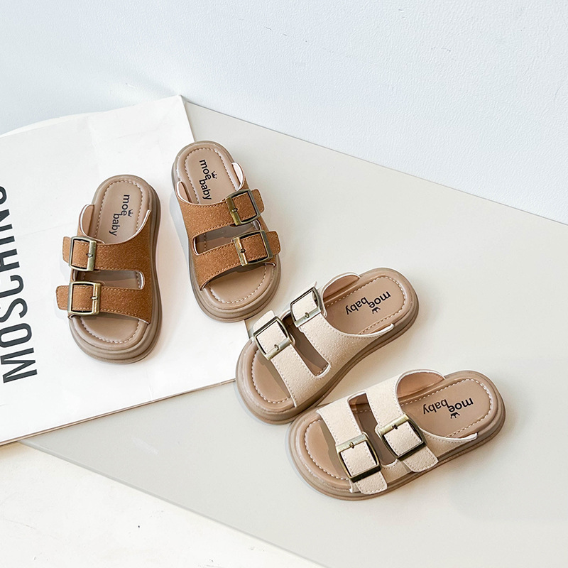 Children's sandals and slippers, girls' summer cartoon cute non-slip indoor bathing soft-soled slippers, baby slippers