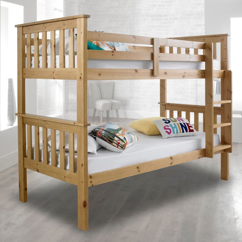 Wooden Bunk Bed Frame Kids Bed