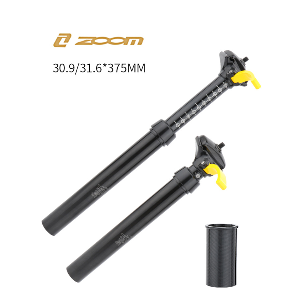 ZOOM Hydraulic Aluminum Alloy Hand-controlled Lifting Seat Post 30.9/31.6mm for Mountain
