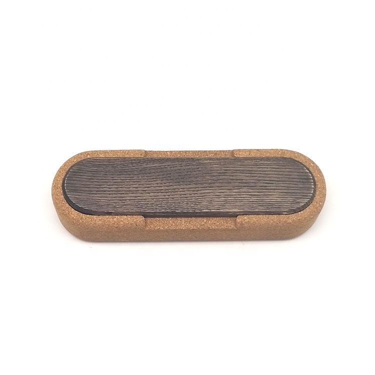 Natural Cork Pencil Case Pencil Box with wood cap