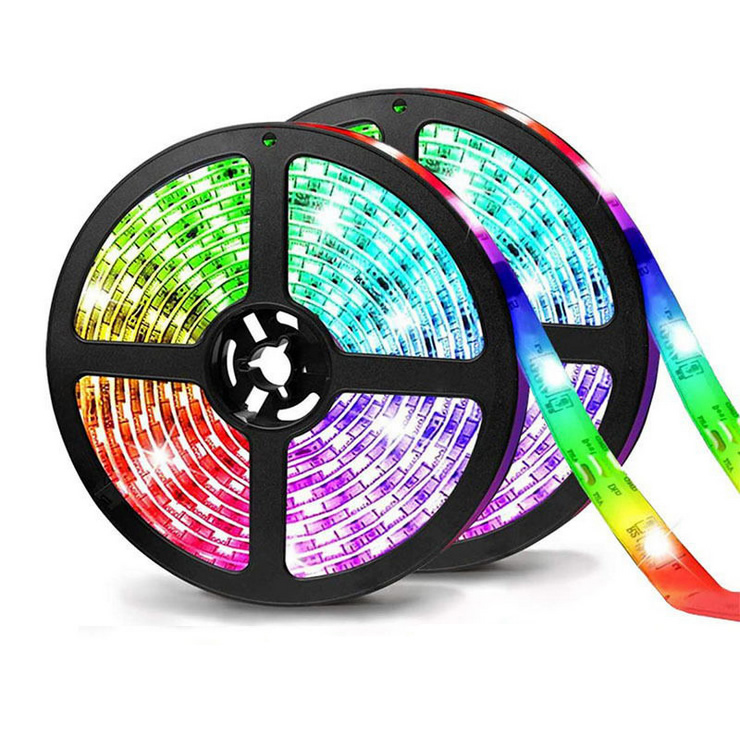 Гибкая светодиодная лента rgb, 12 В smd 5050, 60 светодиодов, 5 метров