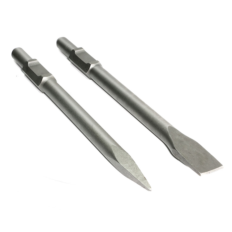 VIDO Hex shank point and wide flat chisel